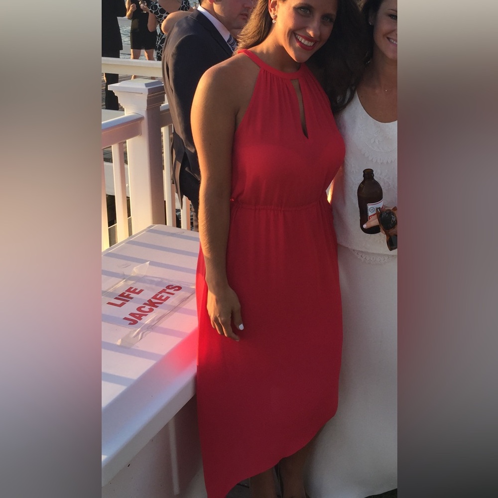 BCBG red Keelie dress. Size Small